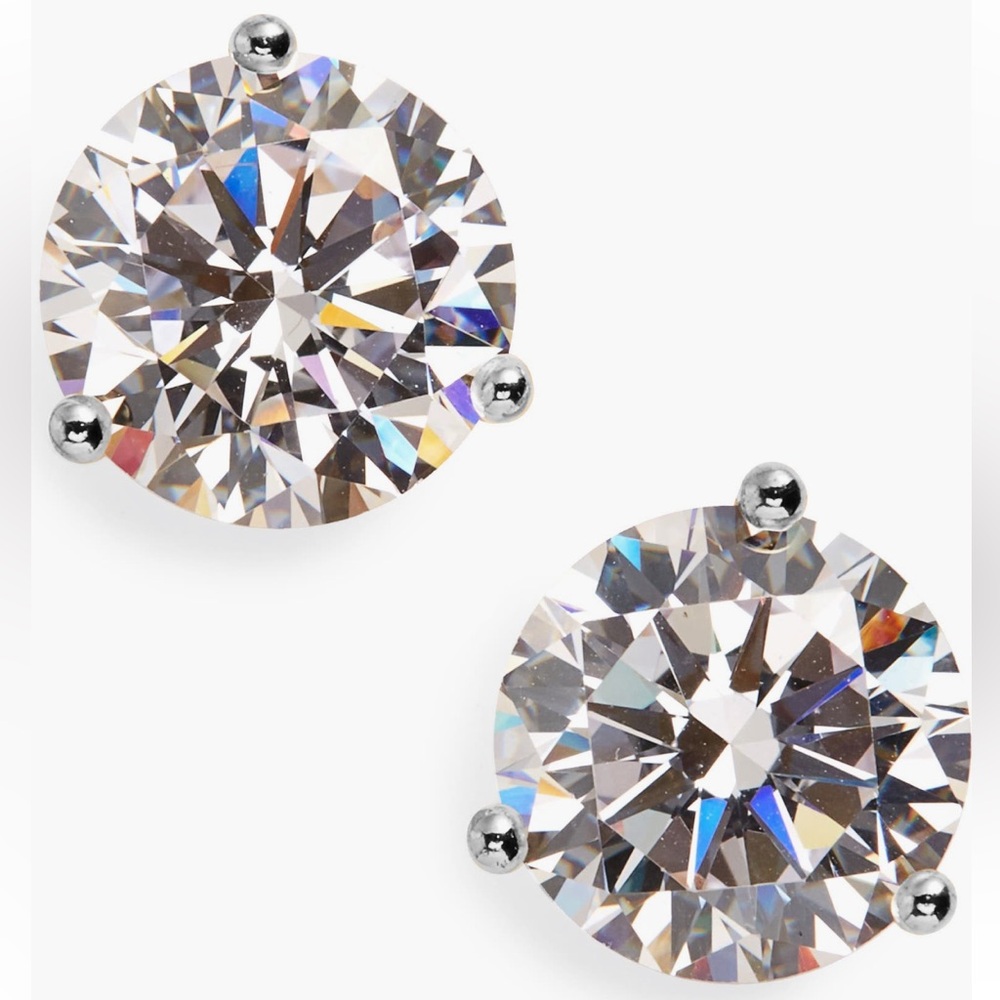 Nordstrom 4ct Cubic Zirconia Stud Earrings